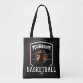Persoonlijke Basketball Player NAME Slam Dunk Team Tote Bag (Voorkant)