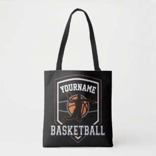 Persoonlijke Basketball Player NAME Slam Dunk Team Tote Bag