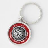 Persoonlijke Basketball Senior Night Ideas, Red Sleutelhanger (Voorkant)
