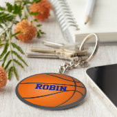Persoonlijke Basketball Sleutelhanger (Zijkant)