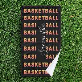 Persoonlijke Basketball Team Kinder naam Moderne K Handdoek