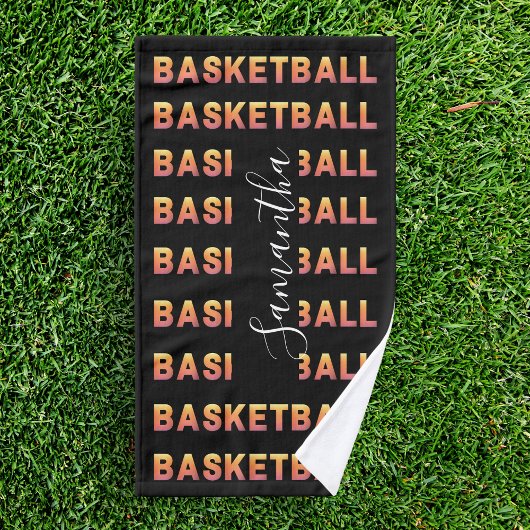Persoonlijke Basketball Team Kinder naam Moderne K Handdoek
