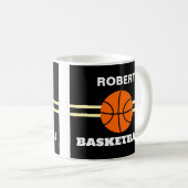 Persoonlijke basketbalmok koffiemok (Voorkant rechts)