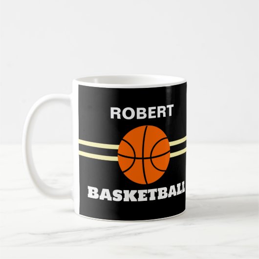 Persoonlijke basketbalmok koffiemok (Links)