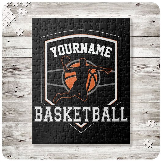Persoonlijke Basketbalspeler NAAM Slam Dunk Team Legpuzzel