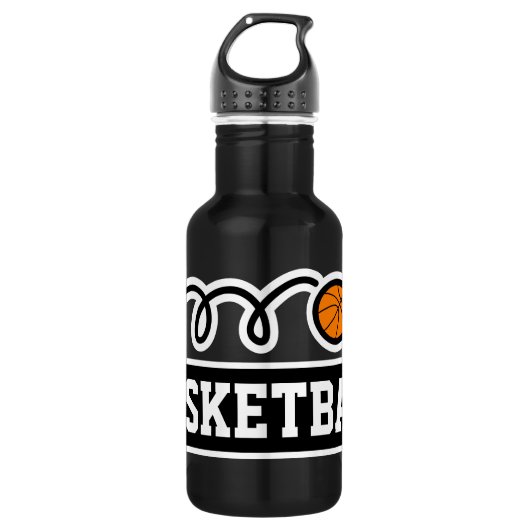 Persoonlijke basketbalsport waterfles  (Voorkant)