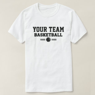 Persoonlijke Basketbalteam Sjabloon T-shirt