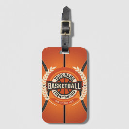 Persoonlijke Basketbalteamspeler Aangepaste Atleet Bagagelabel