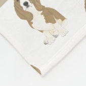 Persoonlijke Basset Hound Fleece Deken (Hoek)