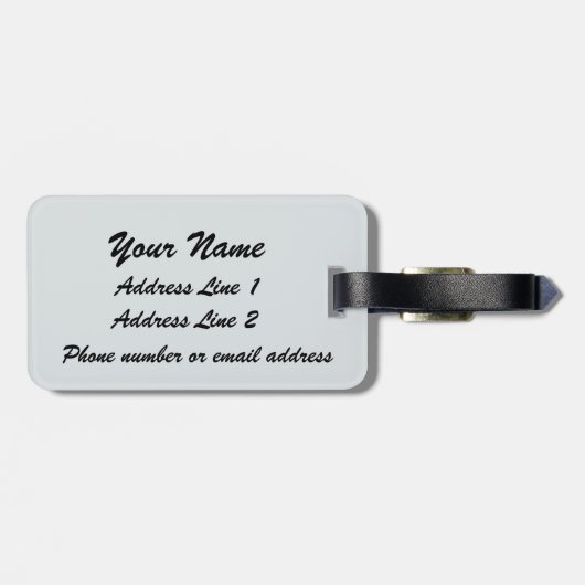 Persoonlijke basviool sleutel hart bagagelabel (Achterkant horizontaal)