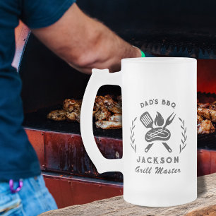 Persoonlijke BBQ Barbeque Grill Master voor Papa Matglas Bierpul