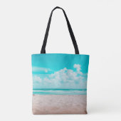 Persoonlijke Beach Bride Squad Canvas tas (Achterkant)