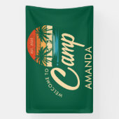 Persoonlijke Beach Camp Bachelorette Party Aangepa Spandoek (Verticaal)