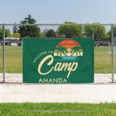 Persoonlijke Beach Camp Bachelorette Party Aangepa Spandoek (Insitu)