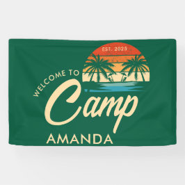 Persoonlijke Beach Camp Bachelorette Party Aangepa Spandoek