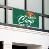 Persoonlijke Beach Camp vrijgezellenfeest aangepas Spandoek (Buitenkant Gebouw)