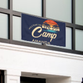 Persoonlijke Beach Camp vrijgezellenfeest Custom Spandoek (Buitenkant Gebouw)