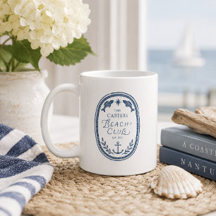 Persoonlijke Beach Club Crest Kustmok Koffiemok