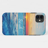Persoonlijke Beach Sunset Sunrise Case-Mate iPhone Case (Achterkant (horizontaal))