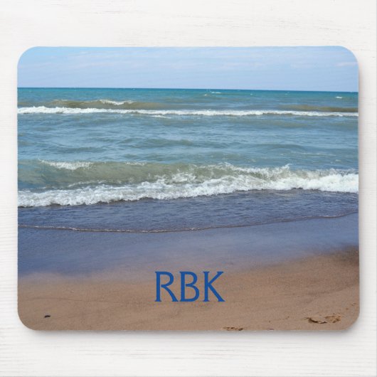 Persoonlijke Beachfront Mousepad Muismat (Voorkant)