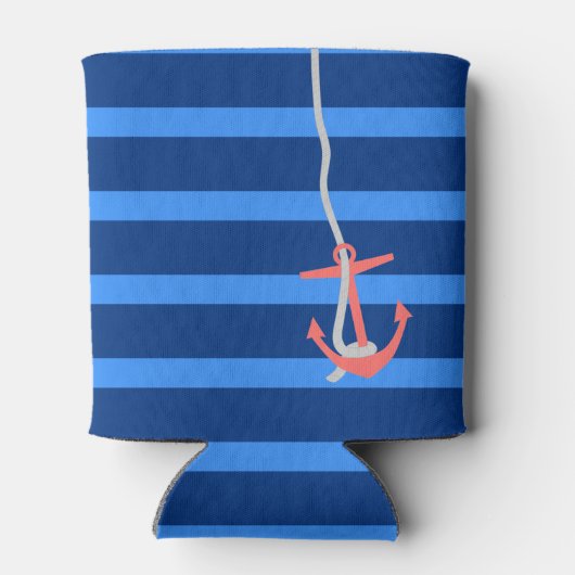 Persoonlijke Beachy Anchor Blikjeskoeler (Achterkant)