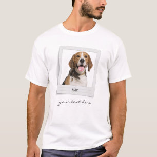 Persoonlijke Beagle Birthday Foto Lijst T-shirt