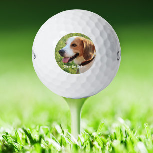 Persoonlijke Beagle Dog Foto en Dog Naam Golfballen