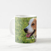 Persoonlijke Beagle Dog Foto en Dog Naam Koffiemok (Voorkant links)