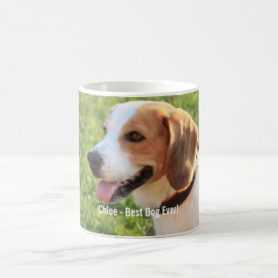 Persoonlijke Beagle Dog Foto en Dog Naam Koffiemok