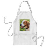 Persoonlijke Beagle Dog Foto en Dog Naam Standaard Schort (Voorkant)