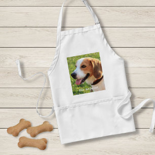Persoonlijke Beagle Dog Foto en Dog Naam Standaard Schort