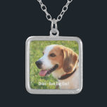 Persoonlijke Beagle Dog Foto en Dog Naam Zilver Vergulden Ketting<br><div class="desc">Speciaal ontwerp van Beagle Dog Photo and Dog Name - pas dit handboek aan met een geüploade foto van de naam van je hond of voeg je eigen tekst toe - We houden van de naam van de hond, de verjaardag van de hond of de voorbijgaande dag. Klik op "aanpassen"...</div>