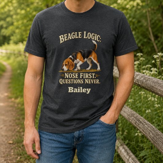 Persoonlijke Beagle-logica T-shirt