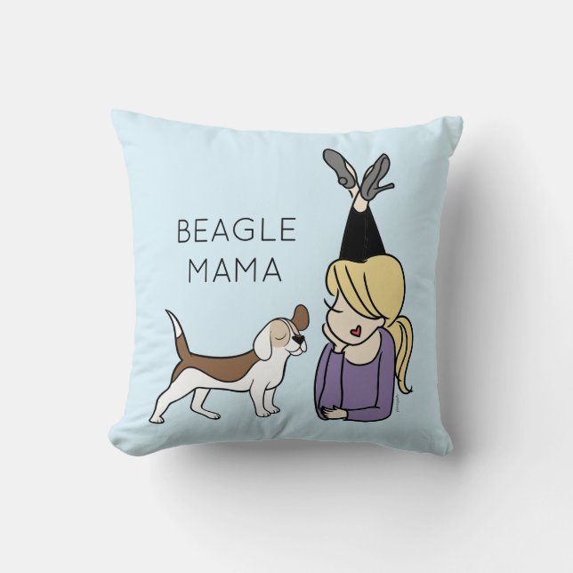 Persoonlijke Beagle Mama Kussen (Voorkant)