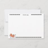 Persoonlijke bedankkaart met Corgi dubbelzijdig (Achterkant)