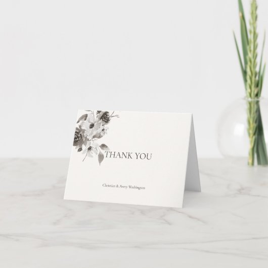 Persoonlijke bedankkaarten - sepia getint bedankkaart (Voorkant)