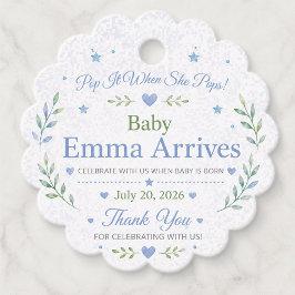 Persoonlijke bedankkaartjes voor babyfeestjes bedankjes labels