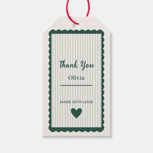 Persoonlijke bedanklabel Aangepaste giftlabel Cadeaulabel (Voorkant)
