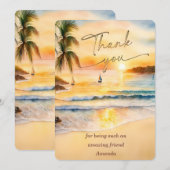 Persoonlijke bedankt kaart (Voorkant / Achterkant)