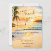 Persoonlijke bedankt kaart (Voorkant)