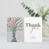 Persoonlijke bedankt kaart (Staand voorkant)