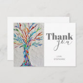 Persoonlijke bedankt kaart (Voorkant / Achterkant)