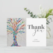 Persoonlijke bedankt kaart (Staand voorkant)
