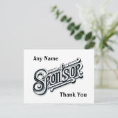 Persoonlijke Bedankt Sponsor NA AA 12 stappen Briefkaart (Staand voorkant)