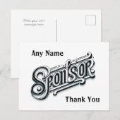 Persoonlijke Bedankt Sponsor NA AA 12 stappen Briefkaart (Voorkant / Achterkant)