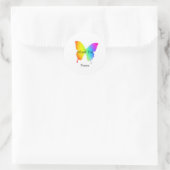 Persoonlijke Bedankt Vlinder Envelope Seal Ronde Sticker (Tas)