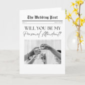 Persoonlijke bediende voorstel, eenvoudige krant kaart (Gele Bloem)