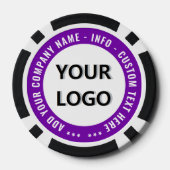 Persoonlijke bedrijf logo tekst merk poker chips (Achterkant)