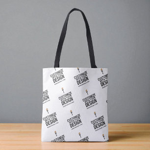 Persoonlijke bedrijfseigen minimalistische aanpass tote bag