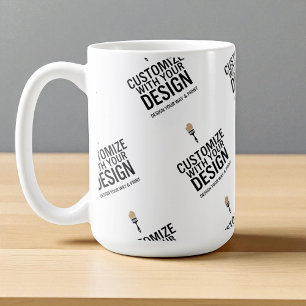 Persoonlijke bedrijfseigen minimalistische koffiemok